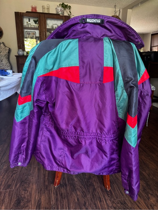 Spyder Other - Spyder Colorblock Ski Jacket in Purple with Teal and Red Accents